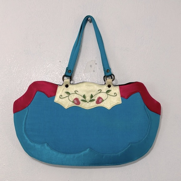 Vtg Dolce Vita- Gorgeous handmade silk embroidered bag with snap closure - Picture 13 of 13